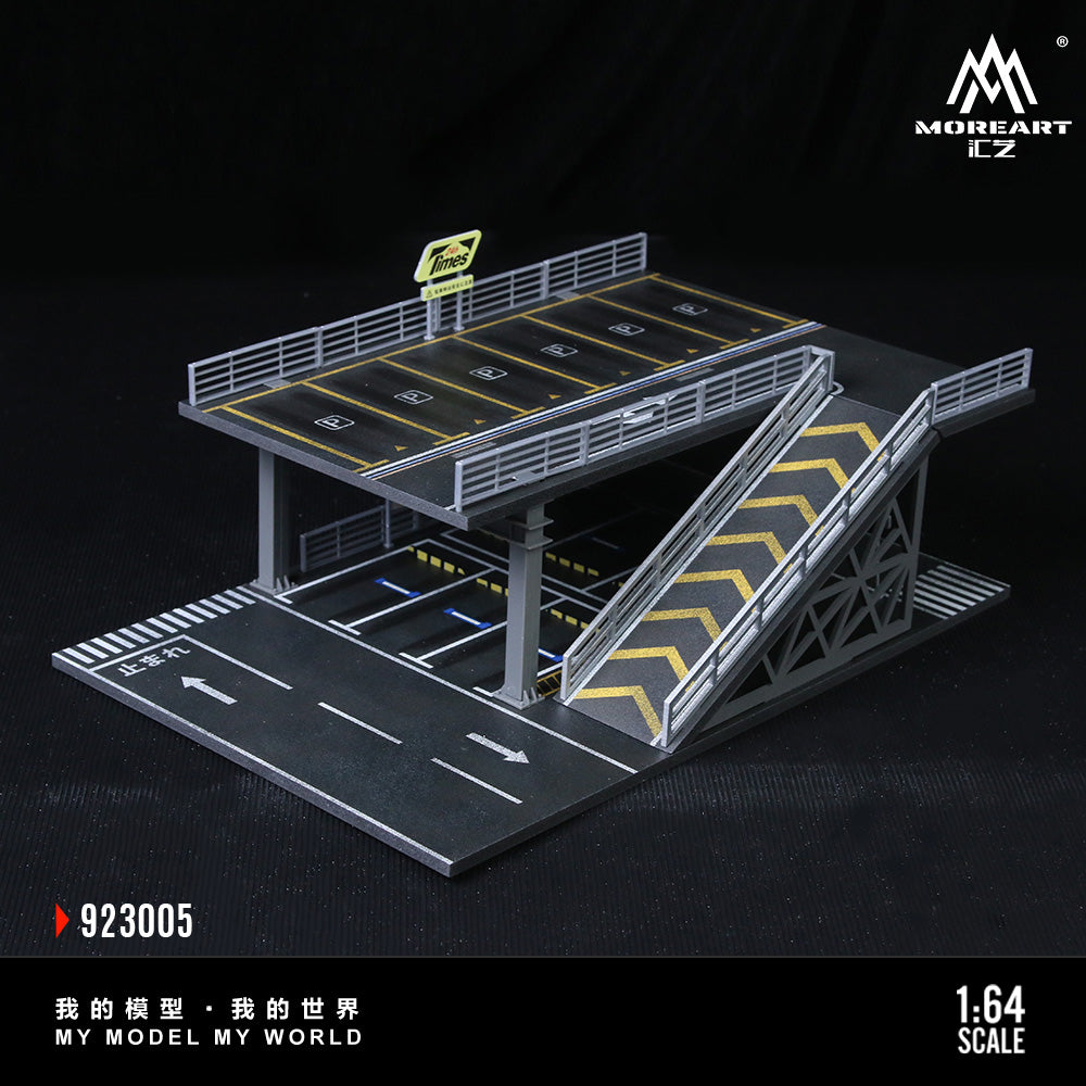 MoreArt 1:64 Steel Structure Platform Parking Scene Series E Model Diorama