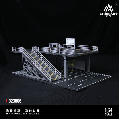 MoreArt 1:64 Steel Structure Platform Parking Scene Series F Model Diorama