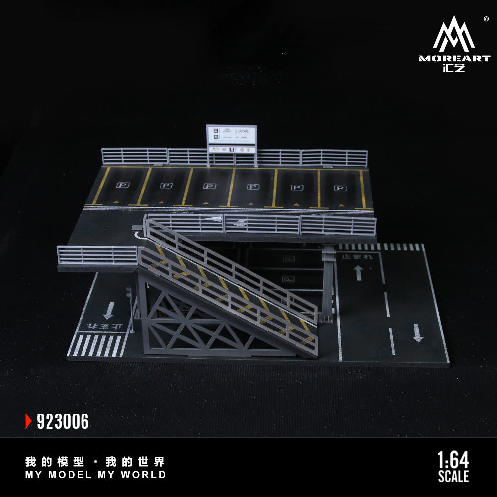 MoreArt 1:64 Steel Structure Platform Parking Scene Series F Model Diorama