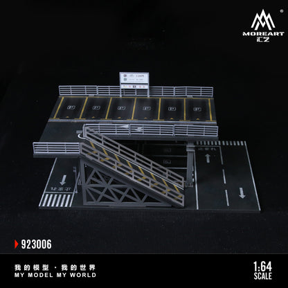 MoreArt 1:64 Steel Structure Platform Parking Scene Series F Model Diorama
