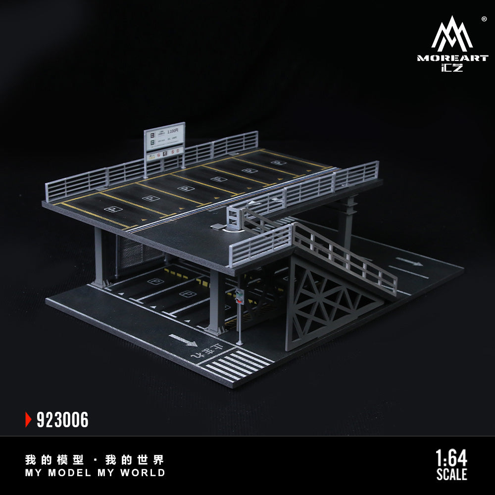 MoreArt 1:64 Steel Structure Platform Parking Scene Series F Model Diorama