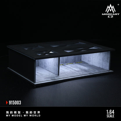 MoreArt 1:64 Underground Parking Garage Scene 03 Model LED Light Diorama