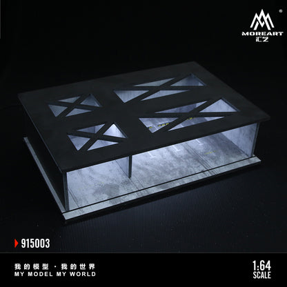 MoreArt 1:64 Underground Parking Garage Scene 03 Model LED Light Diorama