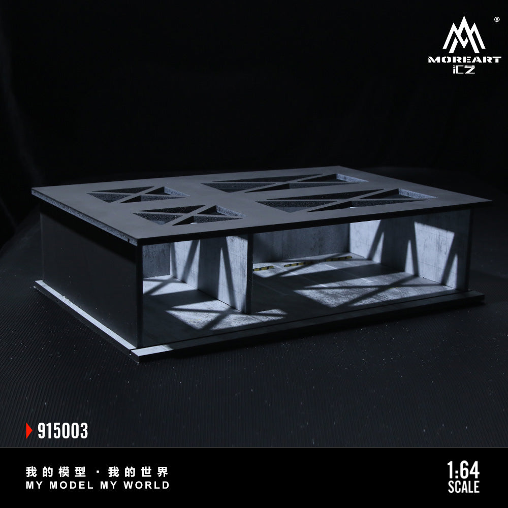 MoreArt 1:64 Underground Parking Garage Scene 03 Model LED Light Diorama