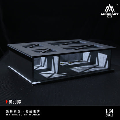MoreArt 1:64 Underground Parking Garage Scene 03 Model LED Light Diorama