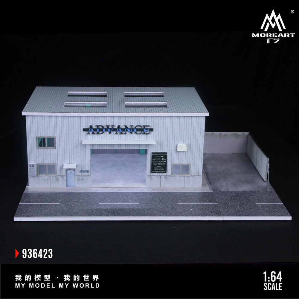 MoreArt 1:64 Yokohama Repair Shop Scene Model LED Light Diorama