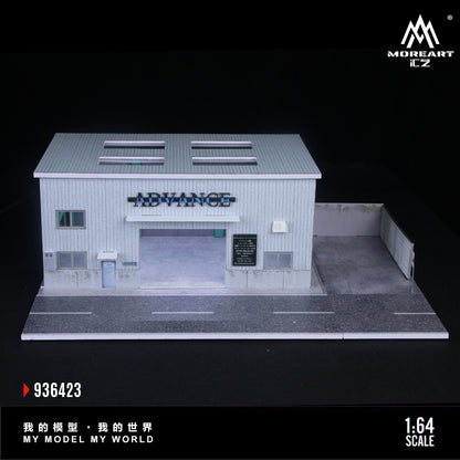 MoreArt 1:64 Yokohama Repair Shop Scene Model LED Light Diorama