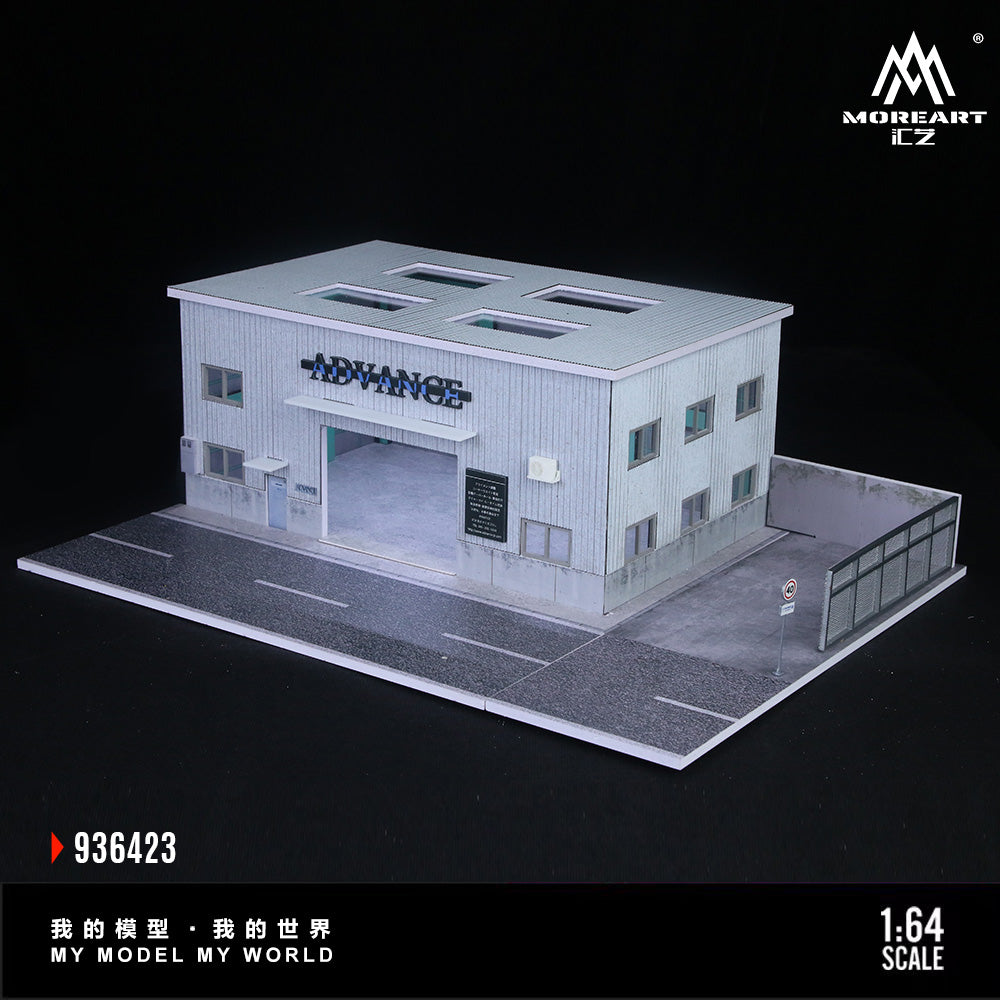 MoreArt 1:64 Yokohama Repair Shop Scene Model LED Light Diorama