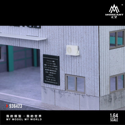 MoreArt 1:64 Yokohama Repair Shop Scene Model LED Light Diorama