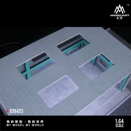 MoreArt 1:64 Yokohama Repair Shop Scene Model LED Light Diorama