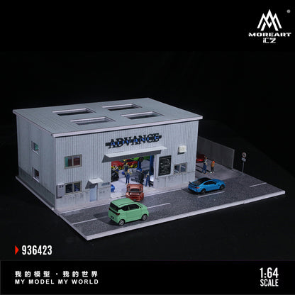 MoreArt 1:64 Yokohama Repair Shop Scene Model LED Light Diorama