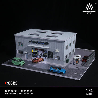MoreArt 1:64 Yokohama Repair Shop Scene Model LED Light Diorama