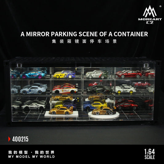 MoreArt 1:64 A Mirror Parking Scene of A Container LED Lighting Diorama Container