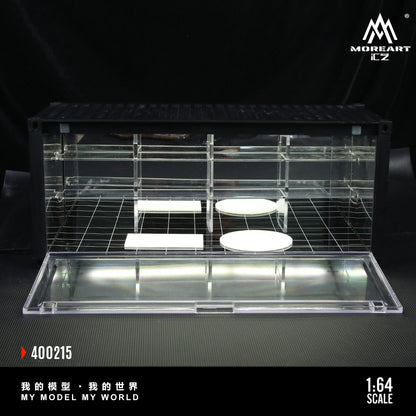 MoreArt 1:64 A Mirror Parking Scene of A Container LED Lighting Diorama Container