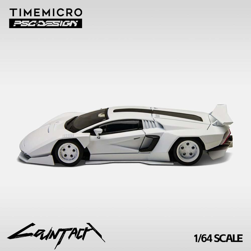 Time Micro X PSC Design 1:64 Lamborghini Countach V Engineer Edition with Extra Set of Wheels and Accessories