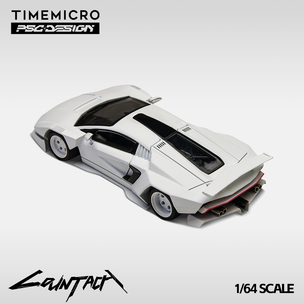 Time Micro X PSC Design 1:64 Lamborghini Countach V Engineer Edition with Extra Set of Wheels and Accessories