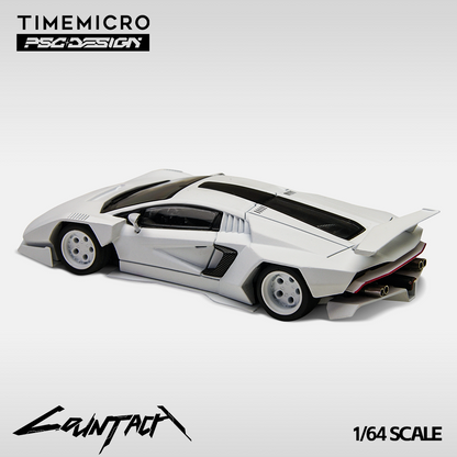 Time Micro X PSC Design 1:64 Lamborghini Countach V Engineer Edition with Extra Set of Wheels and Accessories