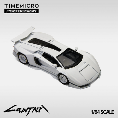 Time Micro X PSC Design 1:64 Lamborghini Countach V Engineer Edition with Extra Set of Wheels and Accessories