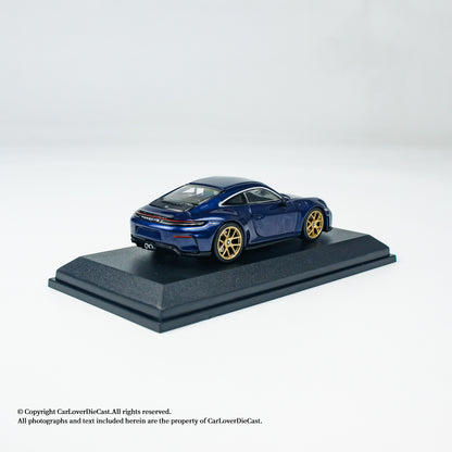 MINICHAMPS 1:64 PORSCHE 911 (992.2) GT3 TOURING - 2025 - BLUE METALLIC - EXCLUSIVE FOR CLDC