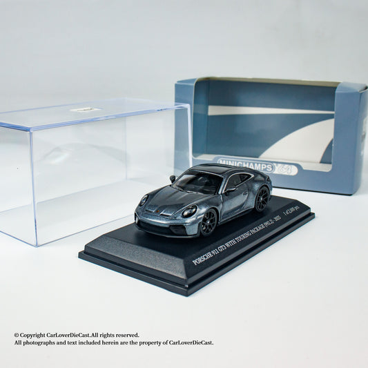 MINICHAMPS 1:64 PORSCHE 911 (992.2) GT3 TOURING - 2025 - GREY METALLIC - EXCLUSIVE FOR CLDC