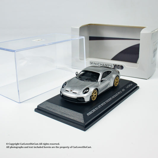 MINICHAMPS 1:64 PORSCHE 911 (992.2) GT3 TOURING - 2025 - SILVER METALLIC - EXCLUSIVE FOR CLDC