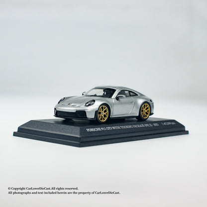 MINICHAMPS 1:64 PORSCHE 911 (992.2) GT3 TOURING - 2025 - SILVER METALLIC - EXCLUSIVE FOR CLDC