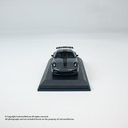 MINICHAMPS 1:64 PORSCHE 911 (992.2) GT3-2025-GREY W WEISSACH PACKAGE - EXCLUSIVE FOR CLDC