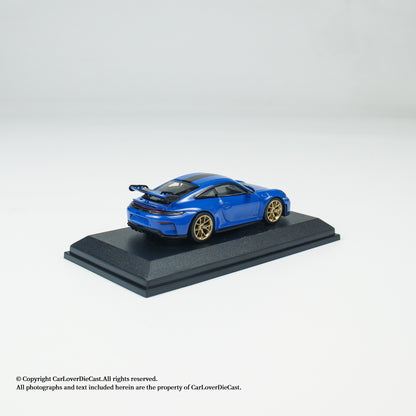 MINICHAMPS 1:64 PORSCHE 911 (992.2) GT3-2025-BLUE W WEISSACH PACKAGE - EXCLUSIVE FOR CLDC