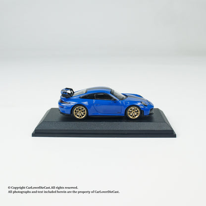 MINICHAMPS 1:64 PORSCHE 911 (992.2) GT3-2025-BLUE W WEISSACH PACKAGE - EXCLUSIVE FOR CLDC