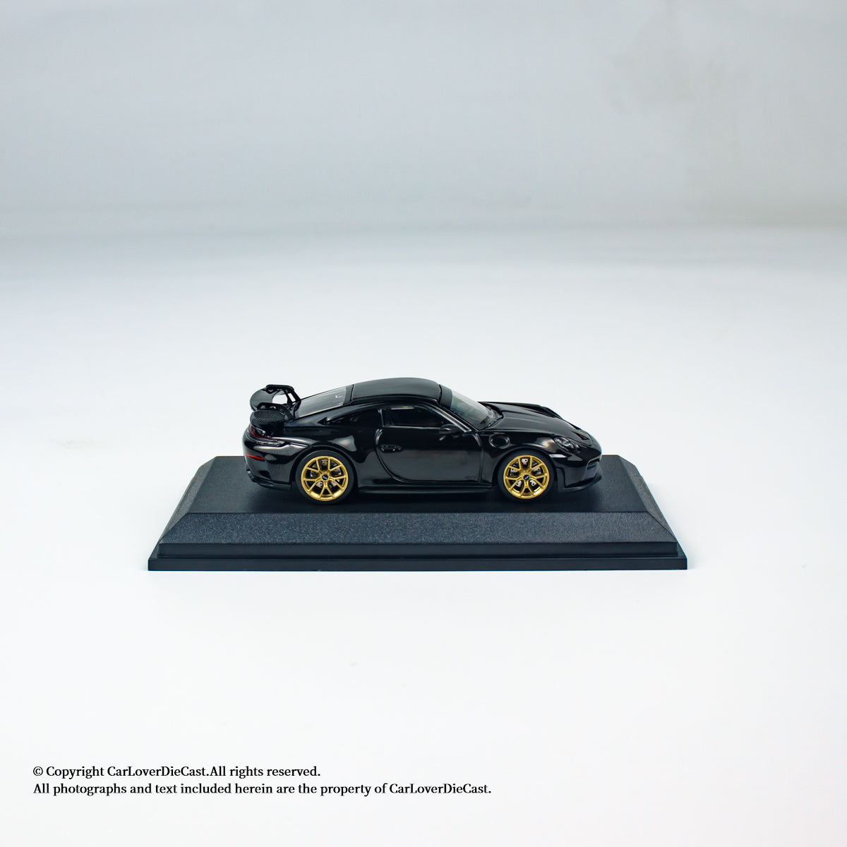 MINICHAMPS 1:64 PORSCHE 911 (992.2) GT3-2025-BLACK W WEISSACH PACKAGE - EXCLUSIVE FOR CLDC