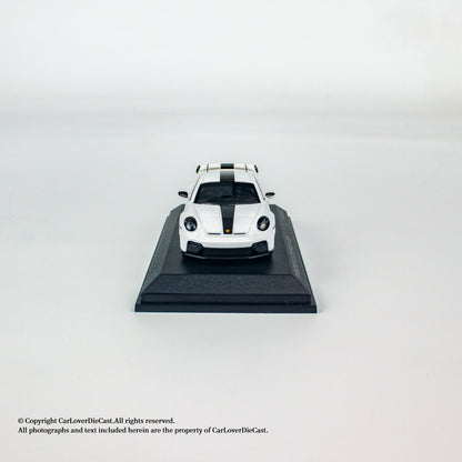 MINICHAMPS 1:64 PORSCHE 911 (992.2) GT3-2025-WHITE W WEISSACH PACKAGE - EXCLUSIVE FOR CLDC