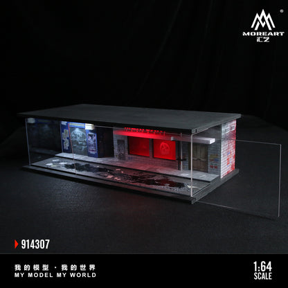 MoreArt 1:64 Cyberpunk Series 05 Diorama Red and White LED Light