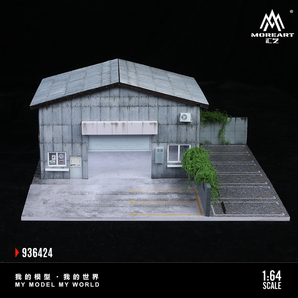 MoreArt 1:64 Factory Building C Scene Model LED Light Diorama