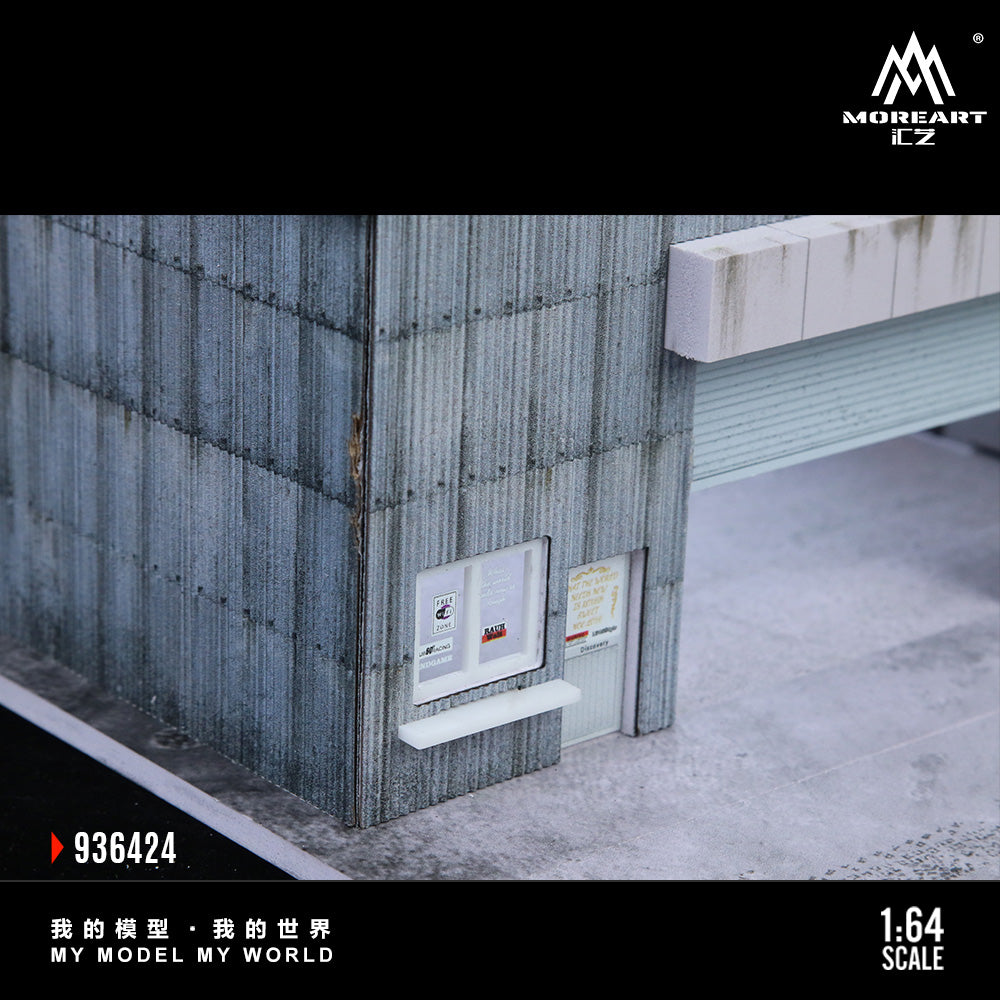 MoreArt 1:64 Factory Building C Scene Model LED Light Diorama