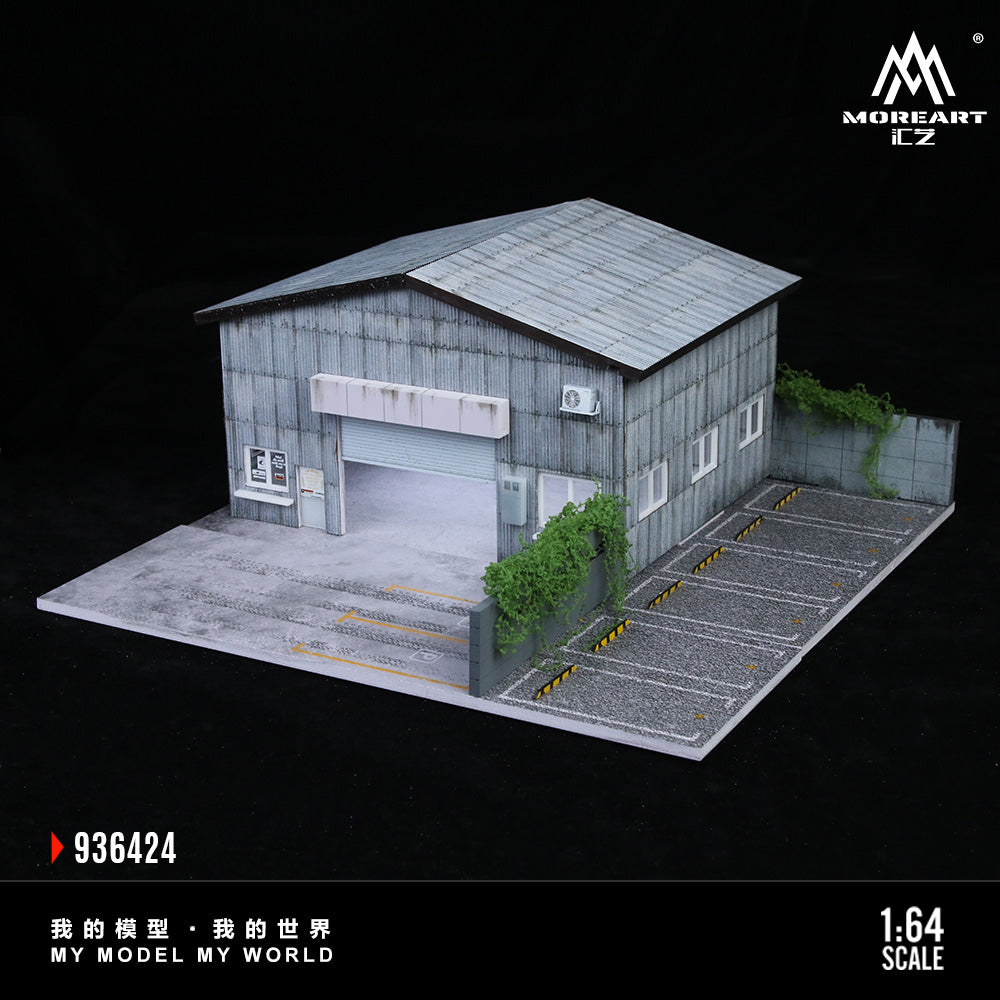 MoreArt 1:64 Factory Building C Scene Model LED Light Diorama
