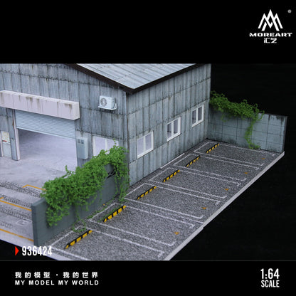 MoreArt 1:64 Factory Building C Scene Model LED Light Diorama