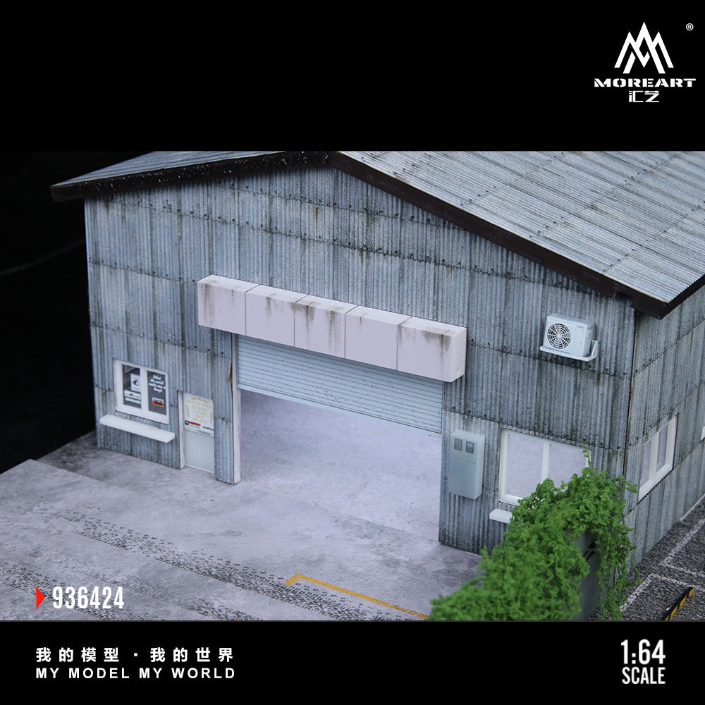 MoreArt 1:64 Factory Building C Scene Model LED Light Diorama