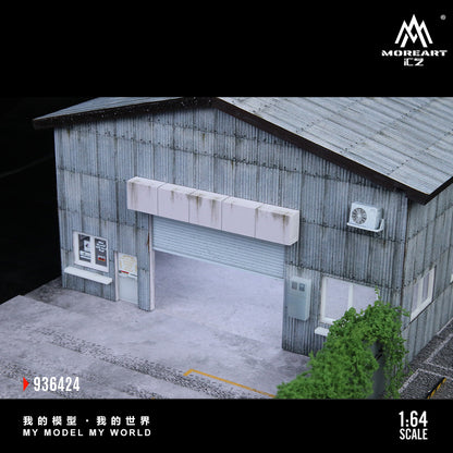 MoreArt 1:64 Factory Building C Scene Model LED Light Diorama