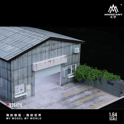 MoreArt 1:64 Factory Building C Scene Model LED Light Diorama