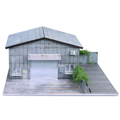 MoreArt 1:64 Factory Building C Scene Model LED Light Diorama