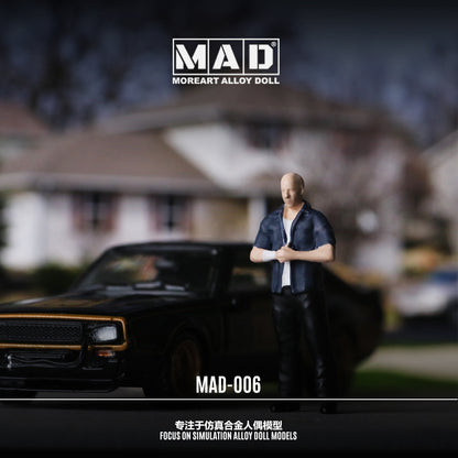 MoreArt 1:64 Fast and Furious Dom Figure (1 figure only, model car is not included)
