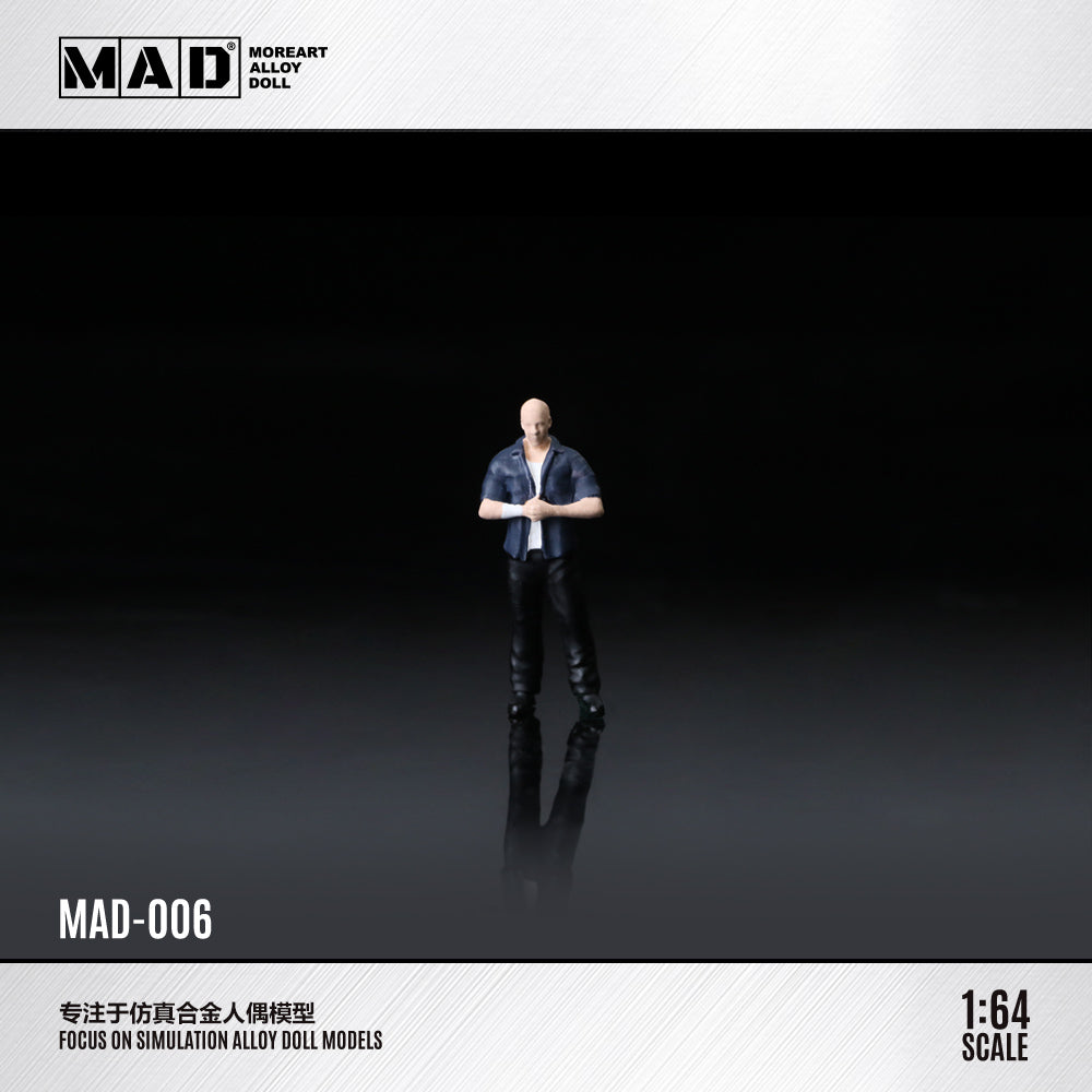 MoreArt 1:64 Fast and Furious Dom Figure (1 figure only, model car is not included)