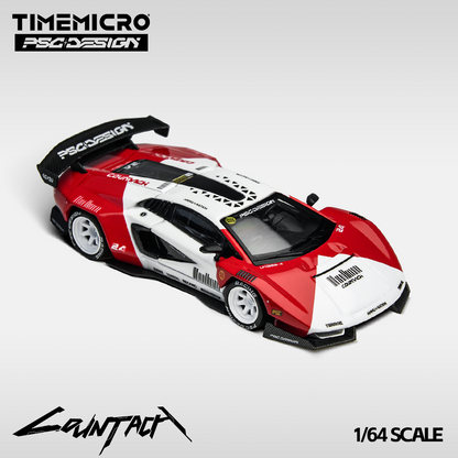 Time Micro X PSC Design 1:64 Lamborghini Countach V Engineer Marlboro Edition in Premium Box Packaging