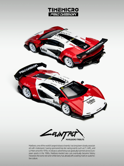 Time Micro X PSC Design 1:64 Lamborghini Countach V Engineer Marlboro Edition in Premium Box Packaging