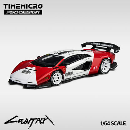 Time Micro X PSC Design 1:64 Lamborghini Countach V Engineer Marlboro Edition in Premium Box Packaging