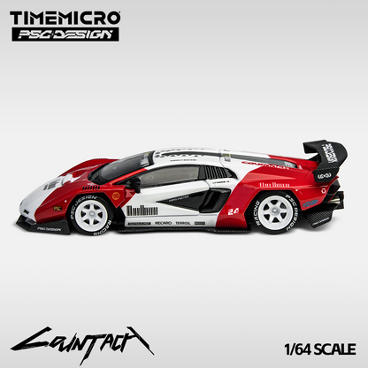 Time Micro X PSC Design 1:64 Lamborghini Countach V Engineer Marlboro Edition in Premium Box Packaging