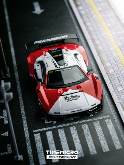 Time Micro X PSC Design 1:64 Lamborghini Countach V Engineer Marlboro Edition in Premium Box Packaging