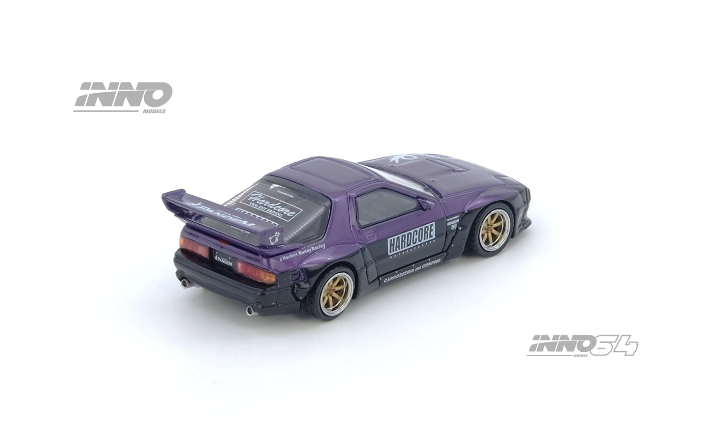 INNO64 1:64 MAZDA RX7 (FC3S) PANDEM ROCKET BUNNY Purple (IN64-RX7FCP-PB)