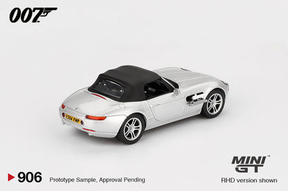 Mini GT 1:64 BMW Z8 "The World Is Not Enough " in Blaster Packaging Chinese Version (MGT00906-007TCH)
