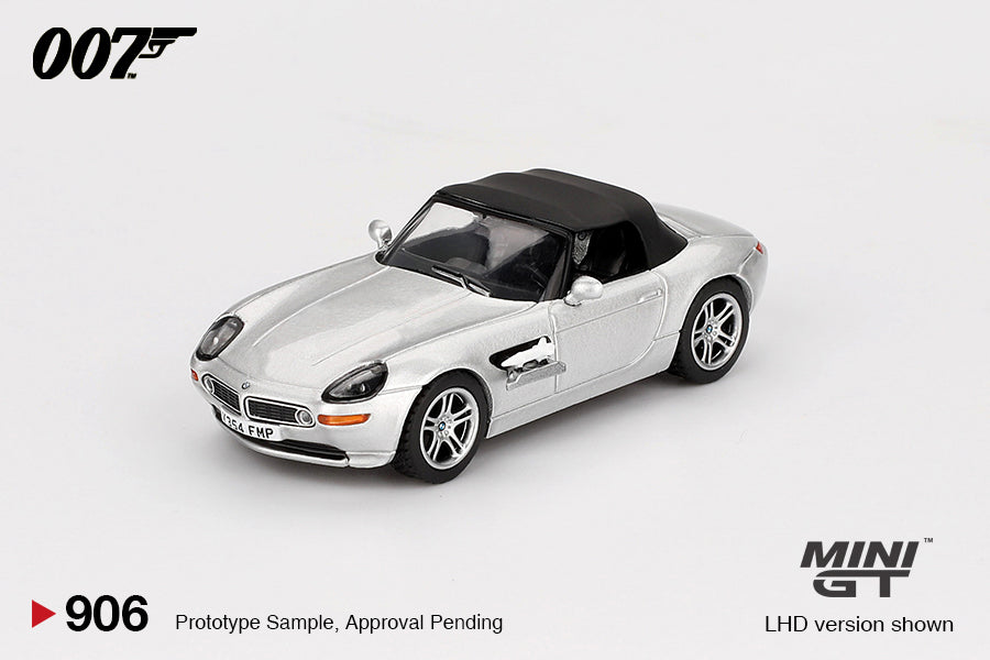 Mini GT 1:64 BMW Z8 "The World Is Not Enough " in Blaster Packaging Chinese Version (MGT00906-007TCH)